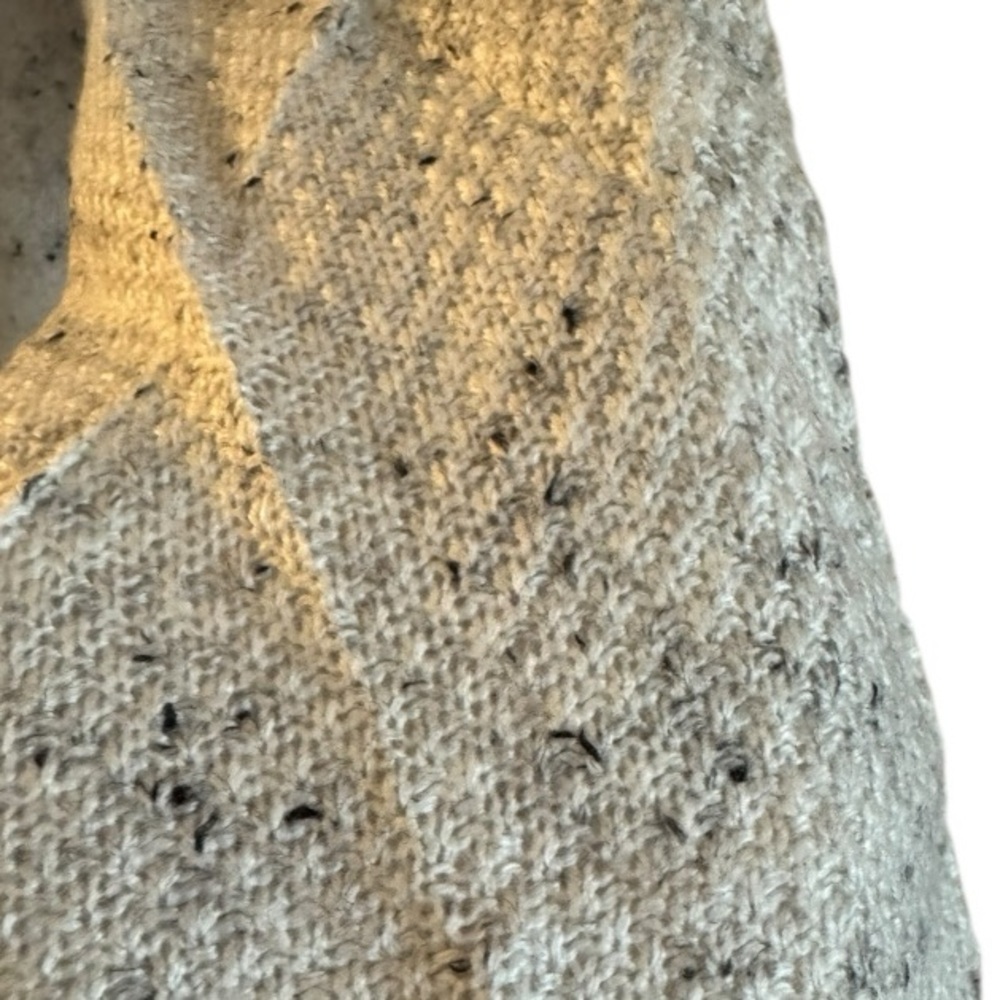 Westbound Cowl Neck Knit Tunic Sweater 3X Gray Black Flecked Cozy Plus Size - Picture 4 of 7